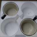 Koja 16 oz. Elegant Hand Painted Decorative Large Porcelain Ceramic Mug Set. 2 Decorative Mugs. Colorful Gift Pack. Impress & Entertain Family & Guests. Dishwasher Microwave Safe.