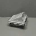 Gisafai 4'' Dryer Vent Cover Outside Walls External Extractor Fan Exhaust Vent Cap Stainless Steel Hood Cushioned Non Return Flap with Sealing Gasket Grille Screen(White)