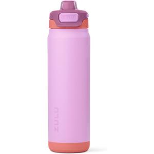 ZULU Powerfill Pro 24oz Stainless Steel Water Bottle with Quick Fill Lid, Triple Walled Vacuum Insulated Metal, Leak Proof Locking Lid, Sip and Chug, Reusable BPA Free, Sherbert