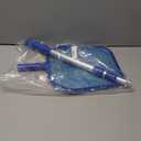 FibroPool Leaf Skimmer Net with 3 Foot Telescoping Pole  Adjustable 18" to 48" Aluminum Handle, Durable Fibromesh for Pools, Hot Tubs, and Small Ponds, 18" x 12" Leaf Rake