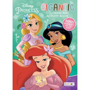 9 Piece Princess Coloring & Activity Book | Disney Princess Drawing | Ariel, Jasmine, Rapunzel Coloring Books | Aladdin, Little Mermaid, Tangled Party Favors | Gigantic Activity Book | Officially Licensed