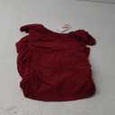 PRETTYGARDEN Womens 2025 Summer Off The Shoulder Dress Ruched Bodycon Sleeveless Split Cocktail Party Maxi Dresses (Small, Burgundy)