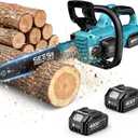 SEESII Battery Chainsaw Cordless 12-inch with 2×4000mAh Batteries