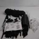 Mavivegue Portable Closet, 50 Inch Wardrobe Closet, Portable Closets for Hanging Clothes with 3 Hanging Rods and 6 Storage Shelves for Bedroom, Black