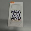 QTlier case for iPhone 14, 360 Rotatable Ring Stand, Raised Camera Frame, Shockproof with MagSafe Lilac