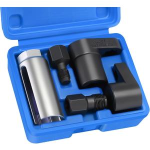 5 PCS Oxygen Sensor Socket, 1/2" and 3/8" Drive 7/8" 22mm Universal Switch Socket, Automotive O2 Sensor Socket Wrench Thread Chaser Remover Tool Offset Vacuum Switch Sockets