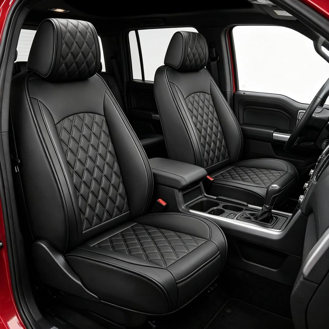 Tacoma Seat Covers Custom Fit for Toyota Tacoma 2016-2023 Leather Full Set
SR SR5 TRD Double Cab/Crew Cab Nappa Waterproof 5 Seats Breathable Fully Covered Car Seat Protector Anti-Scratch