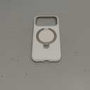 TORRAS Q3 Silicone 360 Spin for iPhone 17 Pro Case with Stand, Fit for MagSafe, Magnetic Ring Kickstand with Camera Control, Liquid Silicone Rubber Soft Phone Case for iPhone 17 Pro 6.3'', Light Ivory