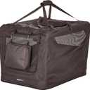 Amazon Basics Folding Portable Soft Pet Dog Crate Carrier Kennel, 26.2"L x 17.8"W x 18.1"H, Black