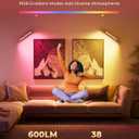 Rechargeable Wall Sconces Set of Two, Walnut Wood Battery Operated Wall Sconce, Magnetic Wall Lights for Bedroom with Remote & Touch Control, 15 RGB, 360 Rotatable Dimmable LED Wall Lamp 3 Color