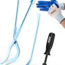 Orion Motor Tech Drum Brake Tool Kit, 3 pc Drum Brake Adjustment Tool Set with Brake Spring Compressor Tool and Brake Spoon, Double Ended Brake Spring Pliers for Brake Spring Removal and Installation