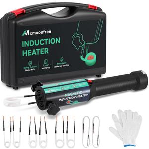 1500W Induction Heater Bolt Removal Tool, 8 Coils & Rugged Case for Nuts, Bolts & Bearings, Blue, 110V