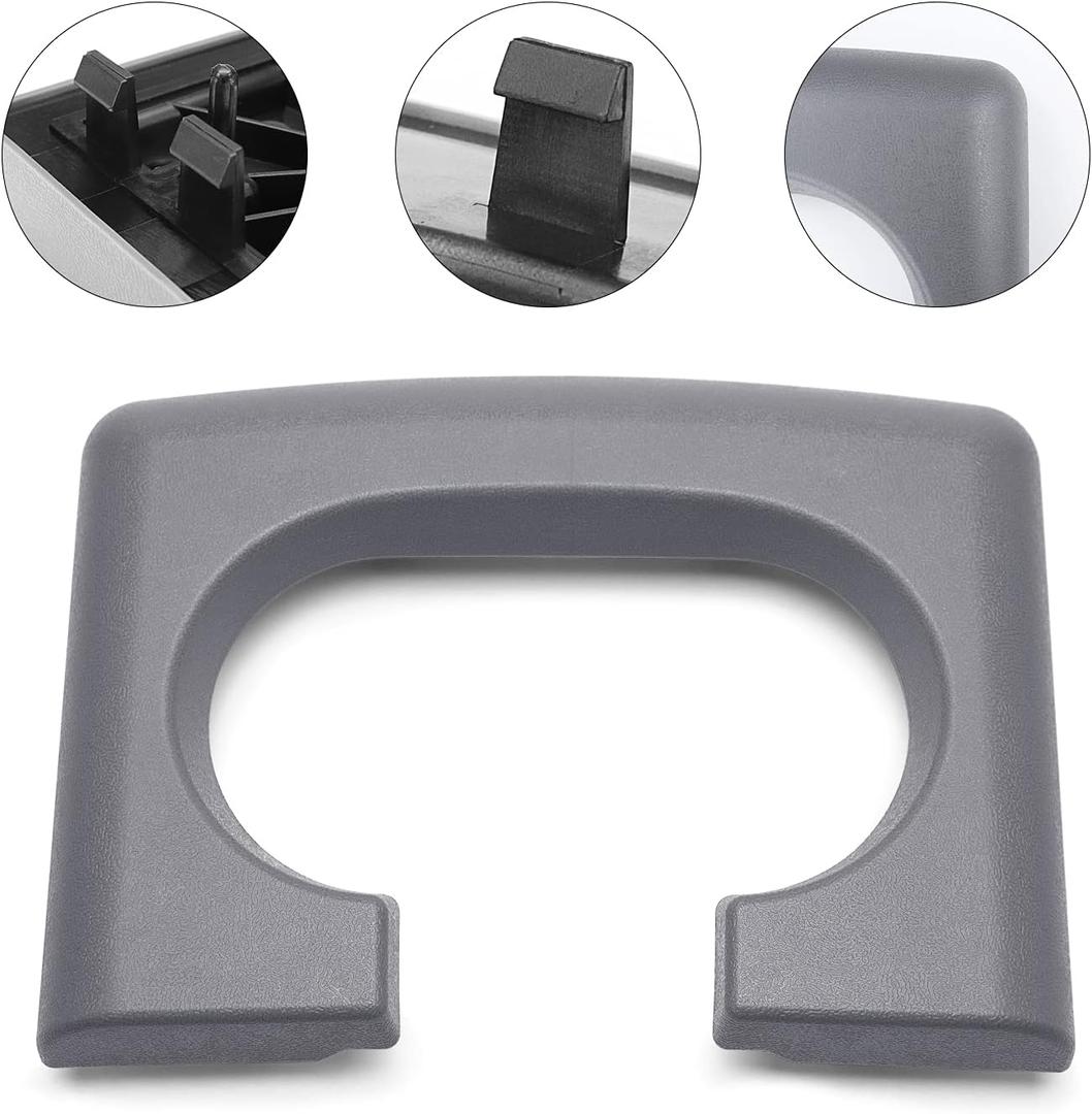 Center Console Cup Holder Replacement Pad Compatible with Ford F-150 2004-2014 Gray