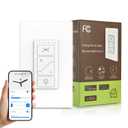 2-in-1 Smart Dual Wall Switch- Independent Fan Speed Control and Light Dimmer Compatible with Alexa, Google Assistant and Smartlife, Single Pole, Neutral Wire Needed, 2.4GHz Wi-Fi