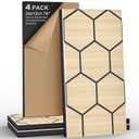 ArtVivid 4 Pack Acoustic Wall Panel, Soundproof Foam Panels for Wall