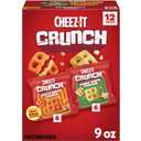 Cheez-It Crunch Cheesy Baked Snacks, Lunch Snacks, Variety Pack, 9oz Box (12 Packs) (EXP 08/21/26)