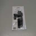 Prime-Line K 5007 Screen and Storm Door Push Button Latch Set With Night Lock, Fits Doors 5/8 1-1/4 In. Thick, Black Finish (Single Pack)