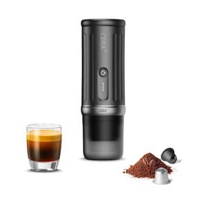 CERA+ Portable Coffee Maker Electric Espresso Machine, Self-Heating 8 Cups per Charge & 20 Bar Small Coffee Maker for Travel & RV, Single Serve Coffee Maker with USB-C Works with NS Capsules & Grounds