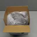 bUCLA 100 Pieces Black and Gold Plastic Dessert Plates - 7.5inch Disposable Salad/Appetizer Plates - Ideal for Party, Graduation & New Year