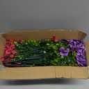 Artificial Flowers Fake Plants for Outdoors Spring Decoration, 13Bundles Silk Realistic UV Resistant Faux Flowers for Outside Planter Porch Yard Patio Garden Home Indoor, Mix