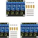 KEYESTUDIO 5V Relay Hat Shield 4-Channel Relay Module for Raspberry Pi 5/4/A+/B+/Pi 2 Model B/Pi 3 Model B/Pi Zero