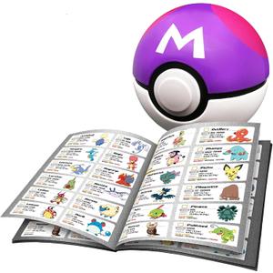 Pokemon Trainer Guess - Ash Adventures - Electronic Guessing Game, Collect 150 Pokemon, Field Guide, Talk to Your Light & Sound Poke Ball, Kids 6+ Brown Box Packaging