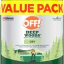 OFF! Deep Woods Insect Repellent Aerosol, Dry, Non-Greasy Formula, Bug Spray with Long Lasting Protection from Mosquitoes, 4 Oz, 2 Count