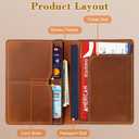 Genuine Leather Passport Holder,Handmade Passport cover, Travel Passport Protector with RFID Blocking for Men Women