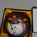 VONSELY Hollow Out Belts for Women, Soft Leather Womens Belts with Pin Buckle, Orange Leather Belt