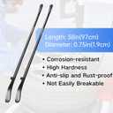 2 PCS 34645 Tire Iron | 38 in x 4/5 in, Tire Changing Removal Tool for Cars/Trucks/Taxi/Tractor/Bus, Semi-Trailer Tire Iron Replace Manual Tire Changer