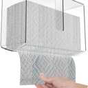 Cq acrylic Wall Mount Paper Towel Dispenser with Lid,Clear Folded Paper Towel Holder for Bathroom Toilet and Kitchen,Suitable for Z-fold, C-fold or Multi-Fold Paper Towels,Pack of 1