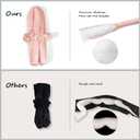 2 x Satin Heatless Curling Set - Hair Rollers for Curls Heatless Hair Curlers & Hot Rollers Hair Curlers to Sleep in Curling Rod Headband Curler (Dreamy Rosy Clouds)