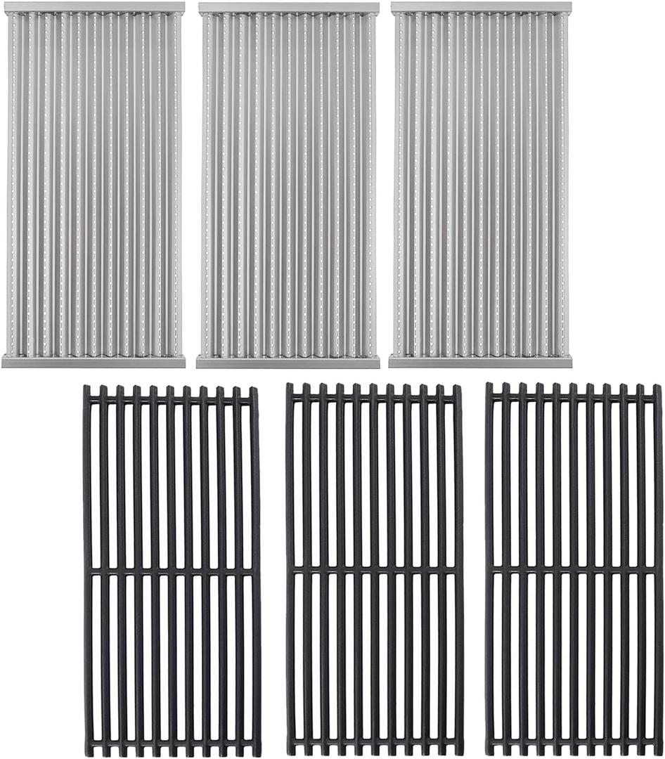 17" Grill Grates and Emitter for Charbroil TRU Infrared 3-Burner 463242516 466242515 466242516 466242615 466242616 463355220 463342420 Grill Parts for Charbroil Grill Replacement Parts