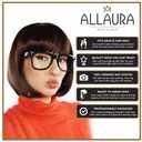 ALLAURA Compatible with Velma Wig  Brown Bob Wig with Glasses for Women  Cosplay, Flapper Wig with Bangs, Cartoon Detective Look, Halloween Costume, Dora Style, Retro Nerdy Outfit Accessory