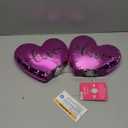 HH LIGHT UP HEART DECOR 7.7 IN PINK, Pack of 2