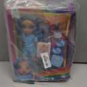Rainbow High Jr High PJ Party - Skyler, Blue 9" Posable Fashion Doll with Soft Onesie, Slippers, Fun Play Accessories, Great Toy Gift for Girls Kids Ages 4-12 Years