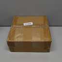 Creahaus 9-Pack Thick Glass Square Candle Jars with Bamboo Lids - 10oz Capacity with Warning Labels - DIY Candle Vessels