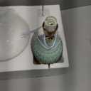 Vintage Lamp for Living Room,16" Modern Ceramic Table Lamps for Bedroom,Retro Bedside Nightstand Traditional Lamps, Classic Chinoiserie Green Lamp for Home Decor (LD002)