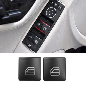 Jaronx 2PCS Driver Window Switch Button Covers Compatible with Mercedes Benz, Power Window Switch Button Caps for C-Class W204 C230 C280 C300 C350,E-Class W212,GLK GLK350