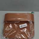 Car Cup Holder, Auto Front Seat Gap Interior Drink Organizer, Multifunctional Cup Drink Holders with PU Leather Cover, Gap Filler Storage Box Coin Bucket Console Side Pocket Key Wallet Holder (Brown)