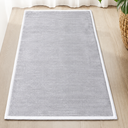 Modern classic rug, beige and white, size 90*180cm