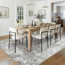 RELEANY Washable Area Rugs 9'x12' Non-Slip Modern Abstract Soft for Living Room Entryway Bedroom Nursery, Print Pattern, Gray White Grey