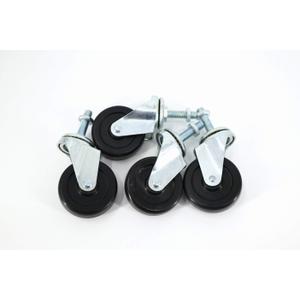 Universal Threaded 4 Cart Wheels for Metal Rack Shelving Units