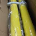 VEVOR Safety Bollard, 48 Inch Height Bollard Post, 4.5 Inch Diameter Steel Pipe Safety Bollard Post, Yellow Steel Bollard, Steel Safety Bollard with 8 Anchor Bolts, Perfect for Traffic-Sensitive Area