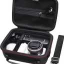 Camera Case Compatible with Sony Alpha ZV-E10 / ZV-1F / ZV-1 / ZV-1 II Vlog Camera with Shoulder Strap by LTGEM, Fits Vlogger Accessory Kit Tripod and Microphone, Black