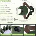 Shoulder and Neck Massager, Bionic Heated Massager, Neck Massager with Fingers, 4D Kneading Massage, Simulates a Real Palm Massage for Comfort, Relax Muscle Tension (Green)
