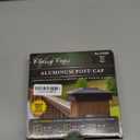 Classy Caps NSX66B 6x6 Aluminum Post Cap - Black fits 5"x5", 5.5"X5.5" & 6"X6", Heavy Duty Cast Aluminum, Ideal for Fence, Deck or Posts