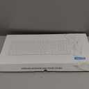 Wireless Keyboard and Mouse Combo, Full-Sized Wireless Keyboard and Adjustable DPI Mouse, 2.4GHz USB Receiver, Keyboard and Mouse for PC, Windows, Desktop, Laptop (Latte Color)