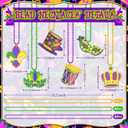 Mega-L 126Pcs Necklaces Accessories for Mardi Gras Beads Purple Green Gold 31.5" Holiday Carnival Beads Bulk for Mardi Gras Parade Throws Pirate Wedding Birthday Party Decor Supplies Favors