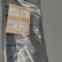 24'' Longer Faucet Mat for Kitchen Sink Splash Guard[7 Slope Fast Self-draining][Snap Lock Fit]Kitchen Sink Faucet Mat Splash Guard Kitchen Sink Area Water Splash Guard Behind Faucet Draining Mat (24" x 5.5", Gray)